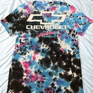 Official Chevrolet Heartbeat of America Tie-Dye Graphic T-Shirt (Vintage)
